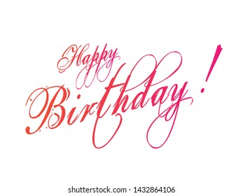 Happy Birthday Vector typography background for photo overlay or heading, title for compliment card -- birthday, office party, posters, flyers, greeting cards, arts and craft, Wallpaper etc.