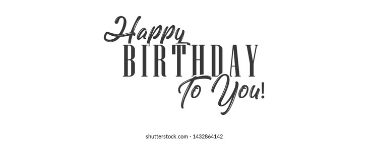 Happy Birthday Vector typography background for photo overlay or heading, title for compliment card -- birthday, office party, posters, flyers, greeting cards, arts and craft, Wallpaper etc.