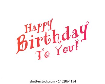 Happy Birthday Vector typography background for photo overlay or heading, title for compliment card -- birthday, office party, posters, flyers, greeting cards, arts and craft, Wallpaper etc.