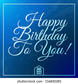 happy birthday vintage greeting card