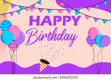  Happy Birthday Wishes: Celebrate with Joyful Greetings - Ideal for Company E-Cards, Social Media Posts, and Personalized Messages to Enhance Customer Engagement and Employee Recognition. EPS file.