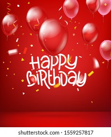 Happy birthday wishes vector card