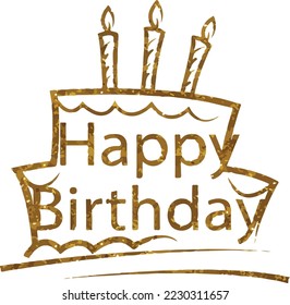 Happy birthday wishes vector design