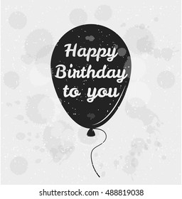 Happy birthday to you.  air balloon card
