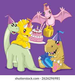 feliz aniversário para você de todos os dinossauros!