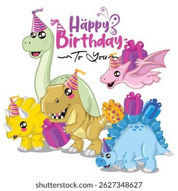 happy birthday to you from all dinosaurs!
