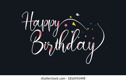 Happy Birthday You Cute Hand Drawn Stock Vector (Royalty Free ...