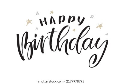 Happy Birthday You Cute Hand Drawn Stock Vector (Royalty Free ...