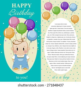 Happy birthday to you. Gift card, a note for the boy.