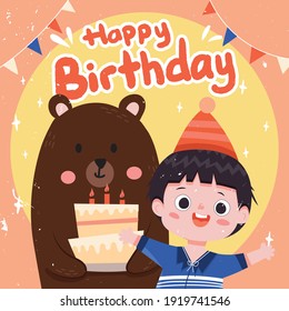 Happy Birthday to You Girl Boy, Greeting card, wished