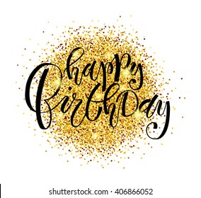 Happy Birthday to you text as badge, tag, icon. Celebration card, invitation, postcard, banner. Feast textured background. Holiday lettering typography poster. Inspiration vector illustration EPS 10 