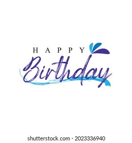 Happy Birthday To You Text Lettering