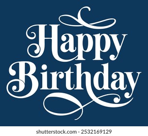 Happy Birthday To You typography design 