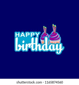 Happy Birthday to you Vector Template Design Illustration