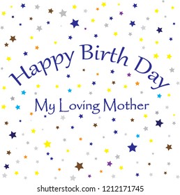 Happy Birthday.Beautiful greeting card scratched calligraphy text word gold Hand drawn . Vector illustration.