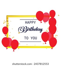 Happy Birthday.Beautiful greeting card scratched calligraphy black text word gold stars. Hand drawn invitation T-shirt print design. Handwritten modern brush lettering white background isolated vector