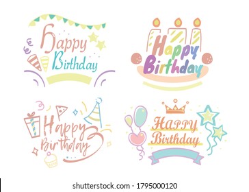 Happy Birthdays card design Vector