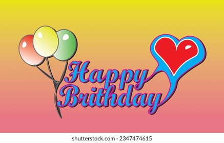 happy birthdays sticker editable eps