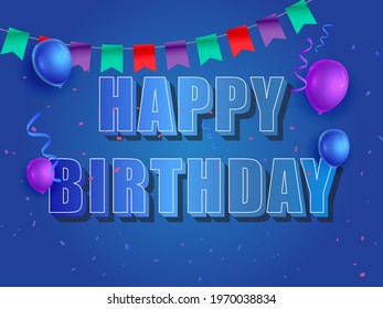 HAPPY BIRTHDDAY 3D TEXT EFFECTS