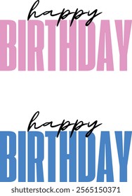Happy Birthjday Text Effect  design 
