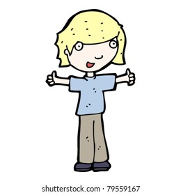 happy blond kid cartoon happy blond kid cartoon