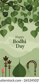 Happy Bodhi Day Enlightenment Vector Art Collection