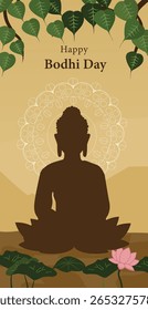 Happy Bodhi Day Enlightenment Vector Art Collection