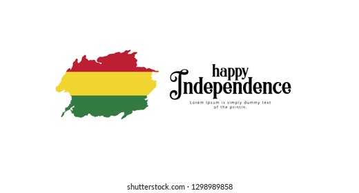 Happy Bolivia Independence Day Vector Template Design Illustration