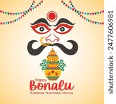 HAPPY BONALU  Telangana Traditional Festival Goddess Mahankali Festival Pothuraju Festival Hindu Festival Secundrabad Hyderabad 