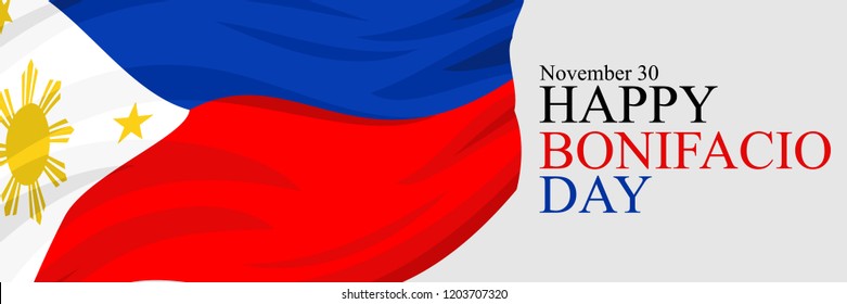 Happy Bonifacio Day vector illustration. Suitable for greeting card, poster and banner.