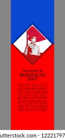 Happy Bonifacio Day vector illustration. Suitable for greeting card, poster and banner.