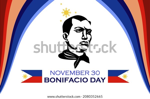 Happy Bonifacio Day Vector Illustration Suitable Stock Vector Royalty