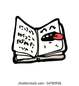 happy book cartoon