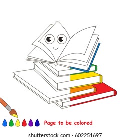 A lot of Happy Books, the coloring book to educate preschool kids with easy gaming level, the kid educational game to color the colorless half by sample.