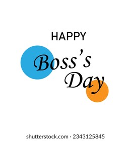 Happy Boss Day Slogan, Typografie Grafik Design, Vektorgrafik, für T-Shirt, Hintergrund, Web Hintergrund, Poster und mehr.