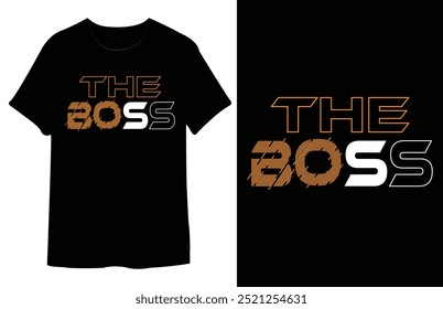 Happy Boss Day T Shirt Design. Best Typography Vector T shirt Design.