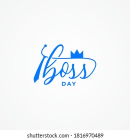 Ilustración de diseño del vector Happy Boss Day