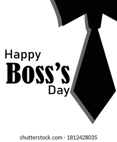 Happy Boss Day Vector Illustration With Boss's Tie Design.