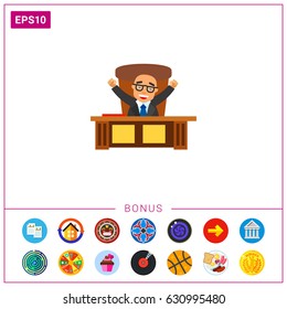 Happy Boss Icon