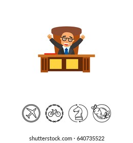 Happy Boss Icon