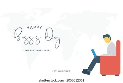 Happy Boss's Day. Vector illustration design