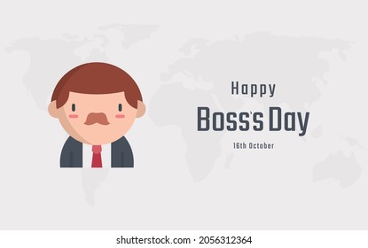 Happy Boss's Day. Vector illustration design