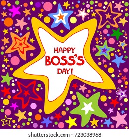 Happy Boss's day. Vector Illustration