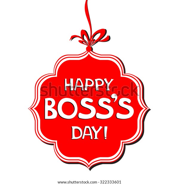 Happy Bosss Day Vector Illustration Stock Vector (royalty Free 