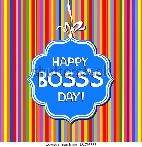 Happy Bosss Day Vector Illustration Stock Vector (Royalty Free ...