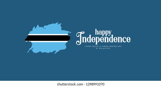 Happy Botswana Independence Day Vector Template Design Illustration