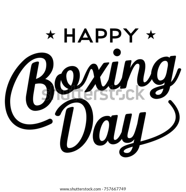 Happy Boxing Day Banner Vector Stock Vector (Royalty Free) 757667749 ...