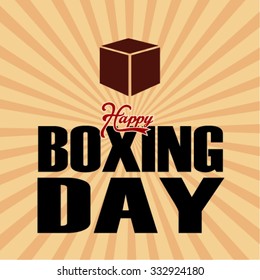 Happy  Boxing day design.