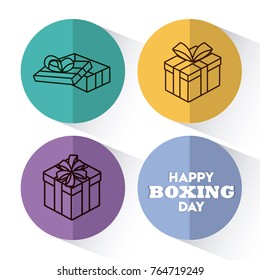 Happy boxing day design 