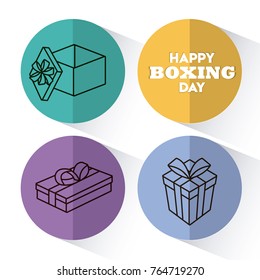 Happy boxing day design 